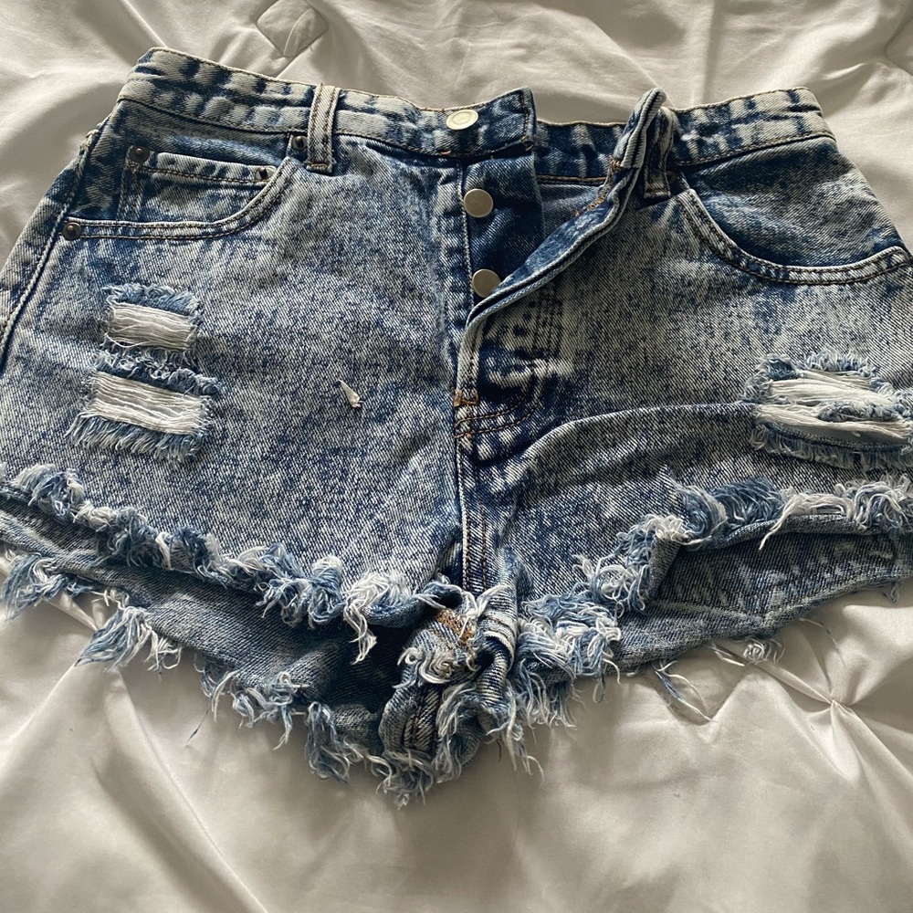 - Forever 21 High-Waisted shorts cut off